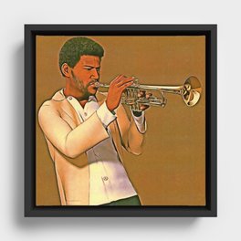 The Trumpet Player Framed Canvas