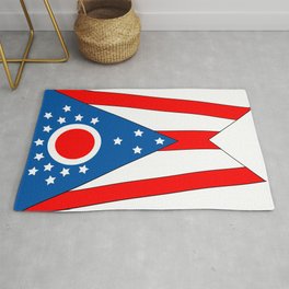 Flag of Ohio Area & Throw Rug