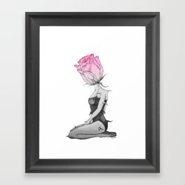 Rose Girl Framed Art Print