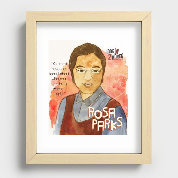 Rosa Parks Recessed Framed Print
