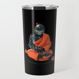 Meditation Robot Monk by Tobe Fonseca Travel Mug
