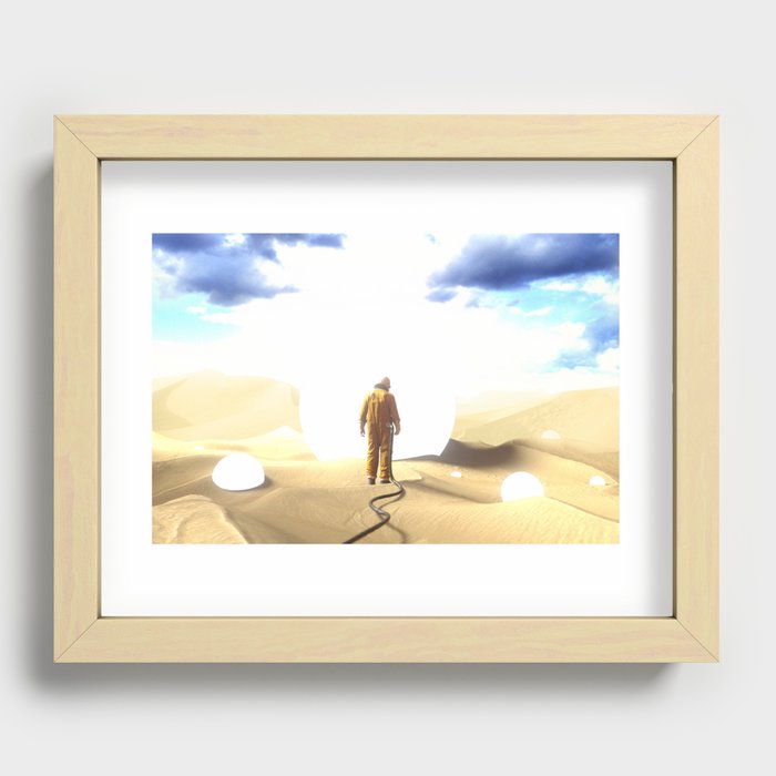 Lost in Sand Dunes Recessed Framed Print