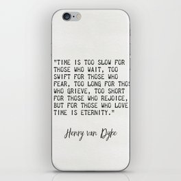 Henry van Dyke iPhone Skin