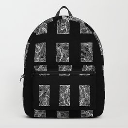 Minimal Grid in Black and White Backpack | Shapes, Simple, Graphicdesign, Abstract, Grid, Minimalist, Pop Art, Line Art, Black And White, Ink 