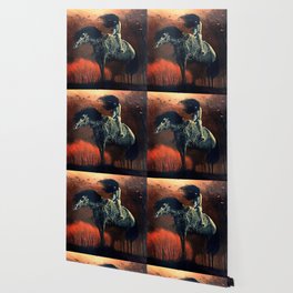 Untitled (Horse Rider), by Zdzisław Beksiński Wallpaper