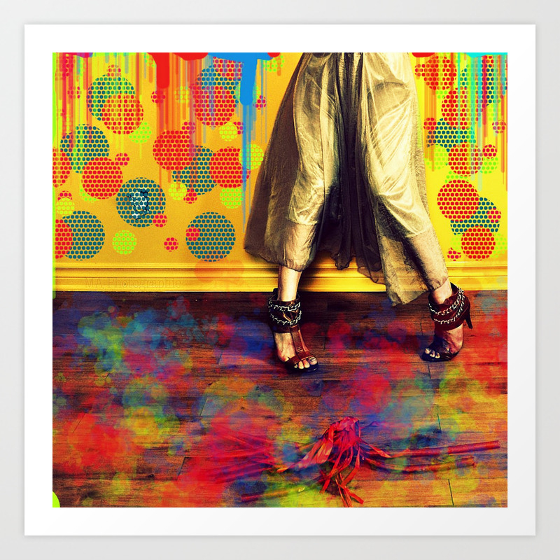 Painting Yourself In A Corner Art Print By Melaniearbour Society6