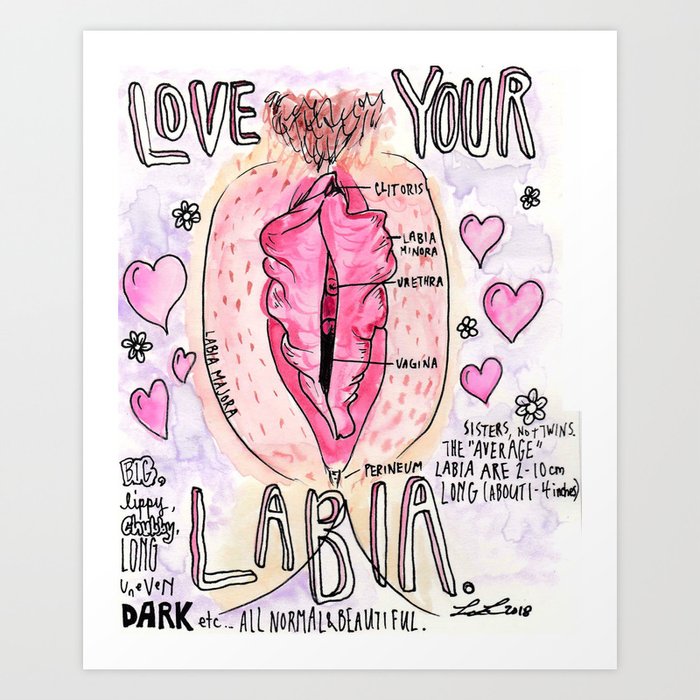 Love Your Labia Art Print Love Your Labia Art Print