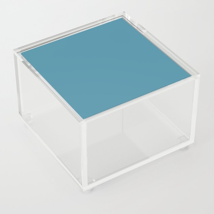 Blue Silk Acrylic Box