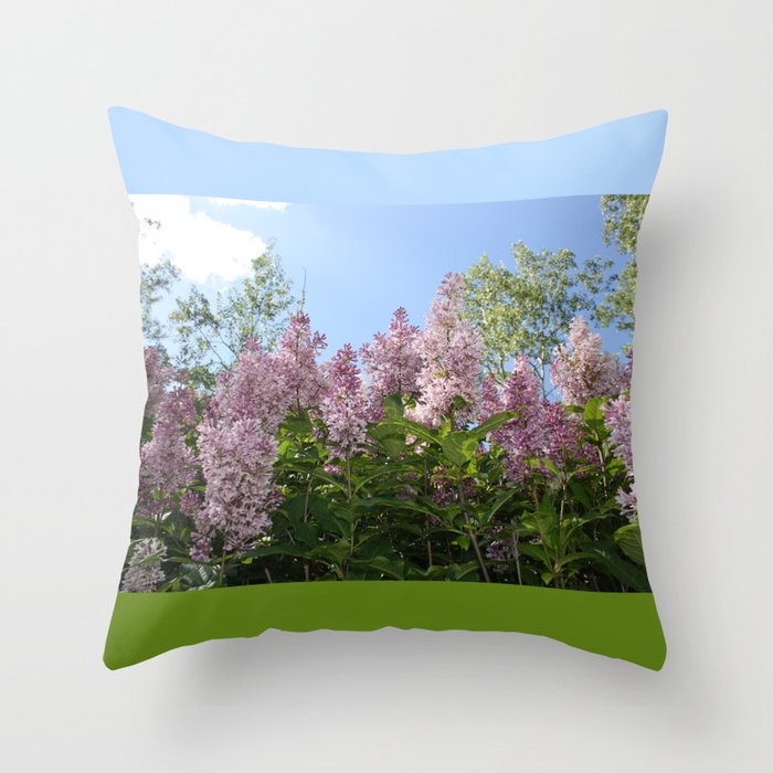 Lilac Skies Throw Pillow