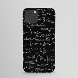Math Equations // Black iPhone Case
