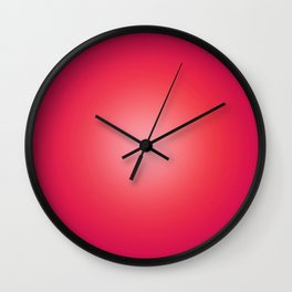 Orb Gradient // Hot Pink Wall Clock