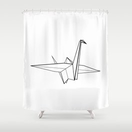Origami Crane - Peace Crane Shower Curtain