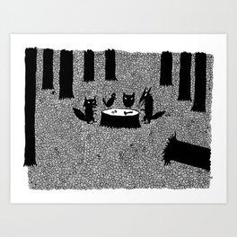 Forest Meeting Art Print