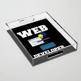 Web Development Engineer Developer Manager Acrylic Tray