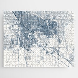 USA, Tucson - Minimal City Map - Mancave Gift Jigsaw Puzzle