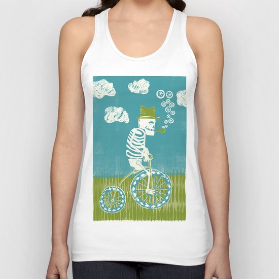 Se muere por las bicicletas Unisex Tank Top