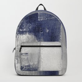 navy blue abstract Backpack