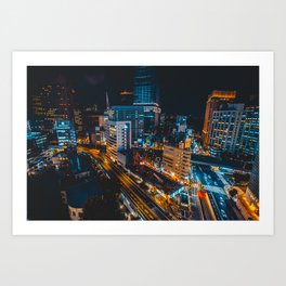 GINZA MIDNIGHT Art Print