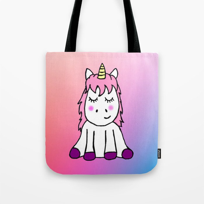 Happy Unicorn Tote Bag