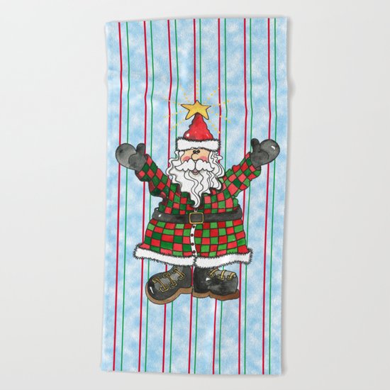 Santa Beach Towel
