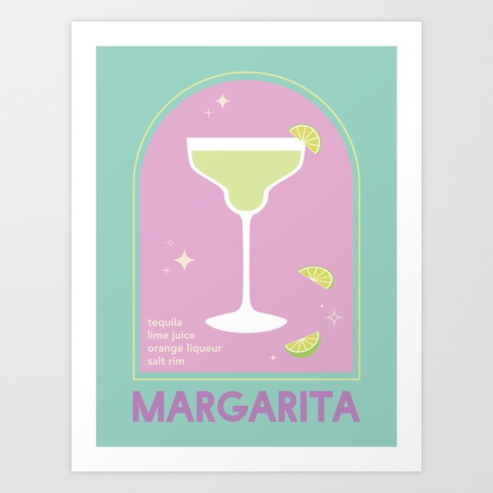 Margarita Cocktail Art Print
