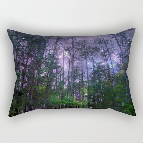 Mystic Forest : Purple Space Rectangular Pillow