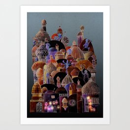 The city of Diomira Art Print