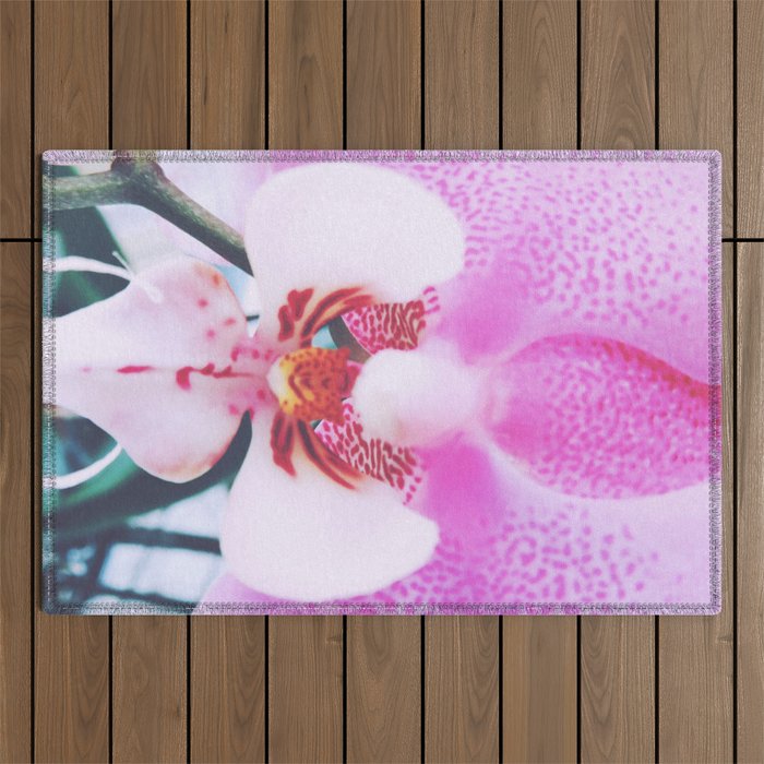 Close up Orchid 14 Outdoor Rug