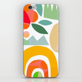 Playful Nature with Rainbow Collage iPhone Skin