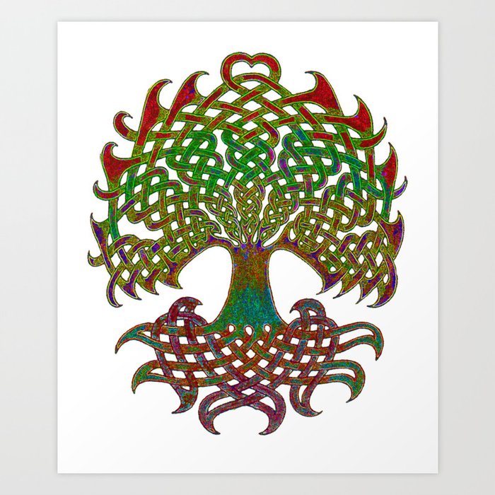 Celtic Knot Tree Of Life Art Print By Pressfordesign Celtic Knot Tree Of Life Art Print By Pressfordesign