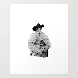 Conversation (Cowboys) Art Print