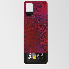 Distorted Red Abstract Artwork Android Card Case