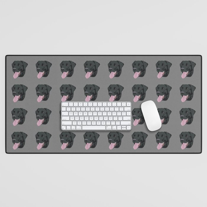 Cute Black Lab Desk Mat