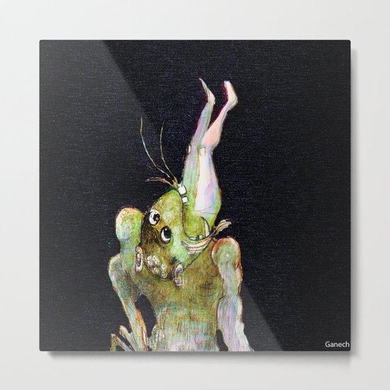 Monstre Metal Print