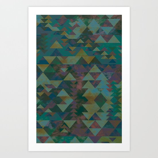 Delta Tribe - Green Art Print