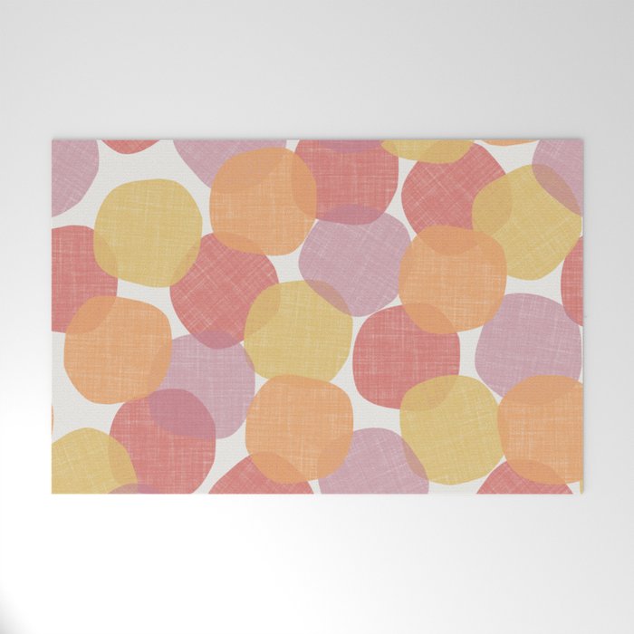 Textured Summer Spot Pattern Welcome Mat