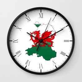 Wales and the Dragon Wall Clock