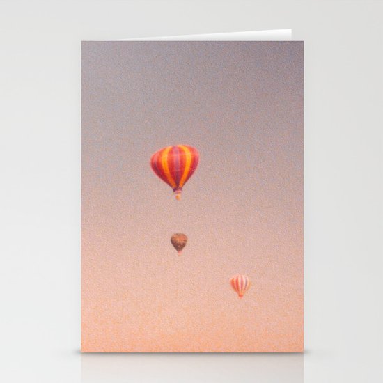 vintage hot air balloons in rio Stationery Cards