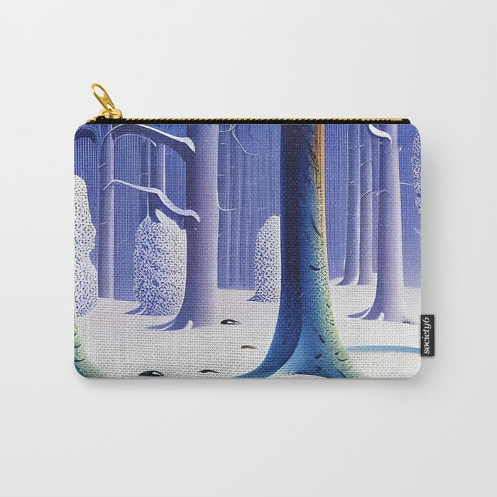 Winter Forest Carry-All Pouch