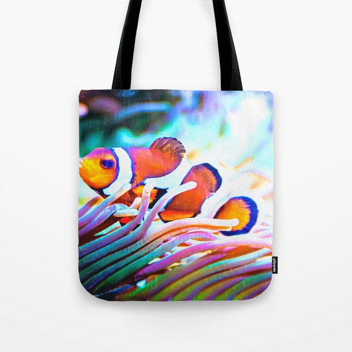 Clownfish Closeup | Aquatic | Coral | Fish | Nature Photography Art Tote Bag