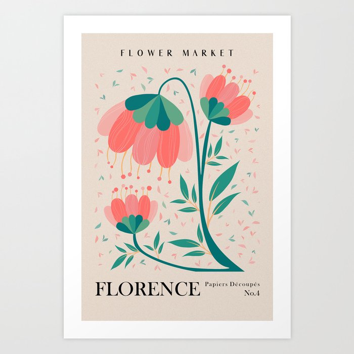 Flower Modern Florence Art Print