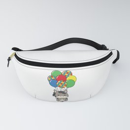 Autism Awareness Month Puzzle Balloon Donkey Fanny Pack