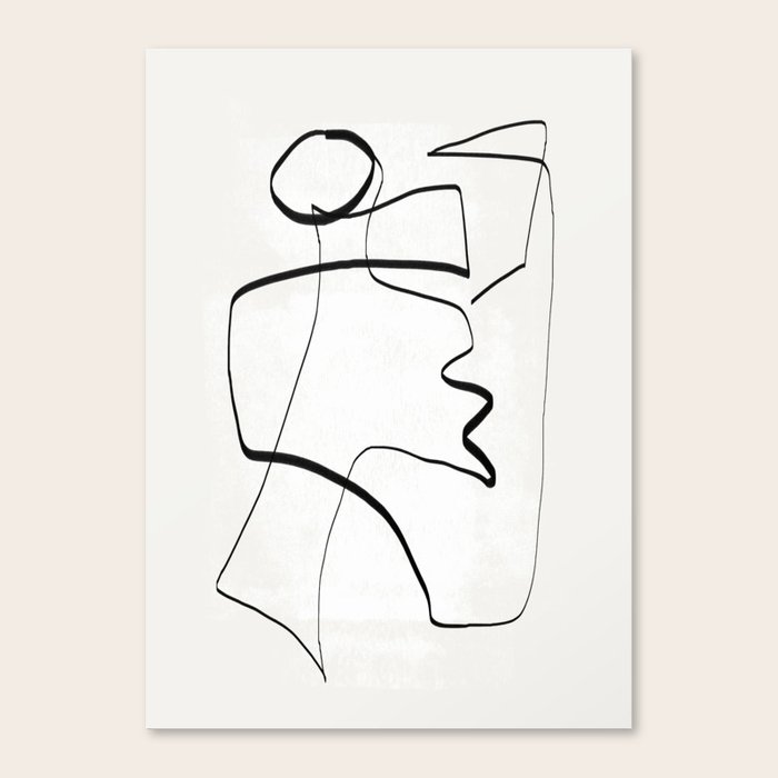 Abstract line art 6 Canvas Print by ThingDesign | Society6