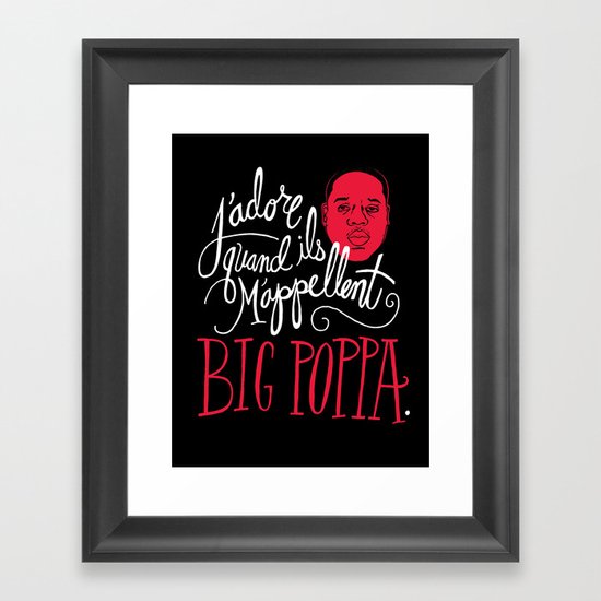 French Poppa Framed Art Print