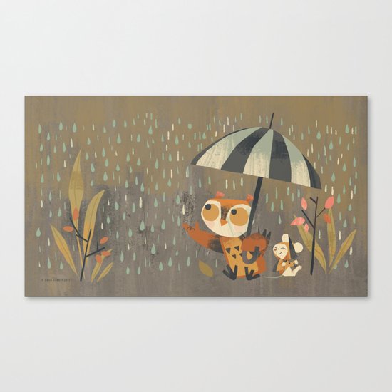 Raining Canvas Print