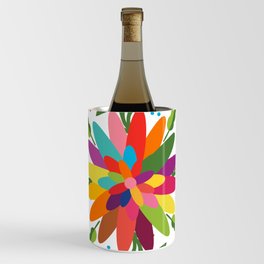 Mexican Otomí Floral Composition by Akbaly Wine Chiller