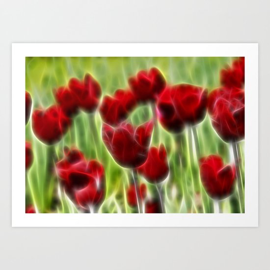 Red Tulips Art Print
