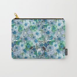 Blue Garden Watercolor Garden Carry-All Pouch