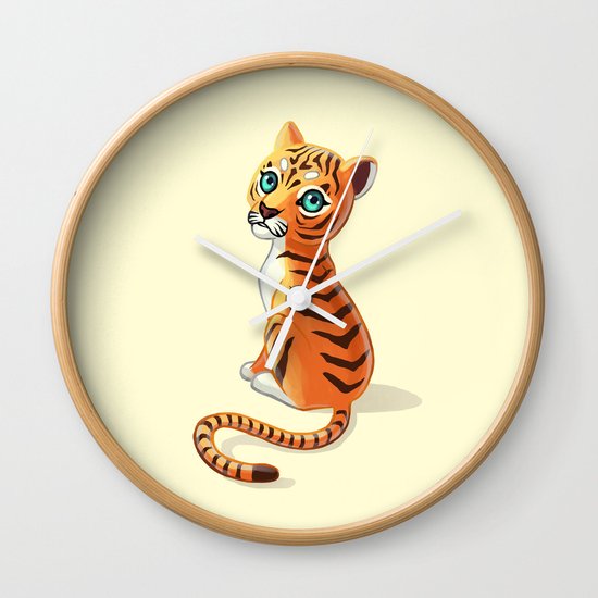 Tiger Cub Wall Clock
