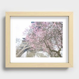 Paris in Springtime with the Eiffel Tower Recessed Framed Print